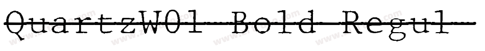 QuartzW01-Bold Regul字体转换